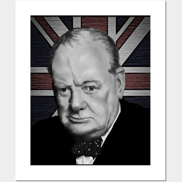 Winston Churchill Wall Art by SanFernandez